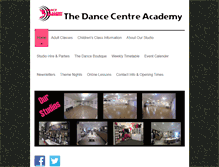 Tablet Screenshot of dancecentreacademy-bridgend.com